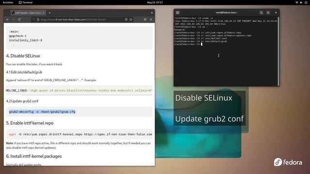 inttf-kernel install guide - Clear Linux kernel for Fedora 36 users [Intel Optimized][5.19.6] смотреть онлайн