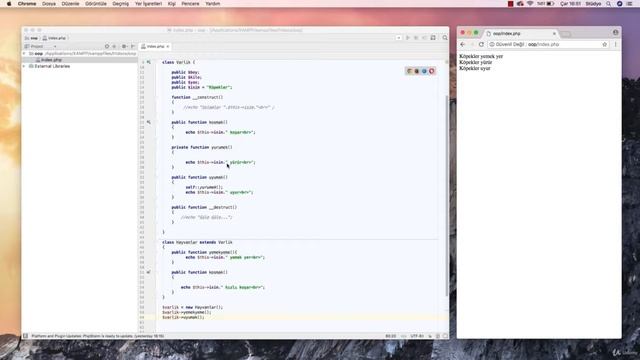 PHP Nesne Yönelimli Programlama ( OOP ) - parent ve self Kullanımı смотреть онлайн