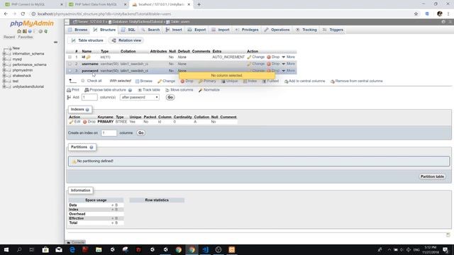 【Unity Easy Backend】Creating The Database - phpMyAdmin смотреть онлайн