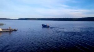 Тест драйв лодочки Язь-320 с Ямахой-2 с муз.