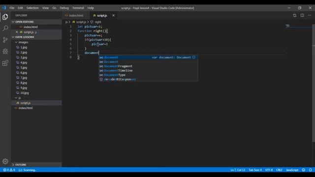Simple image slider with html and js смотреть онлайн