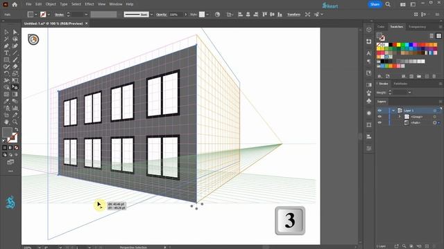 How to Draw Simple Buildings Using the Perspective Grid Tool - Adobe Illustrator смотреть онлайн