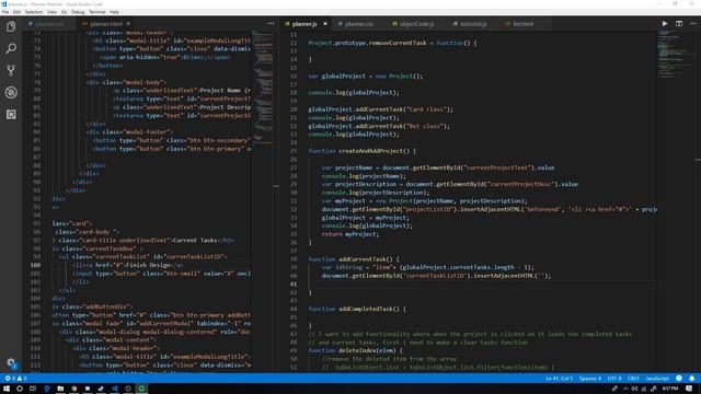 Amateur to Pro Dev. Challenge | Day 23 | Working on Planner JS смотреть онлайн