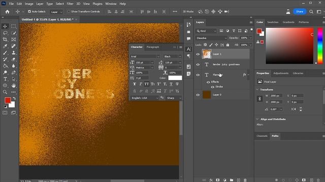Food Poster in Photoshop Tutorial смотреть онлайн