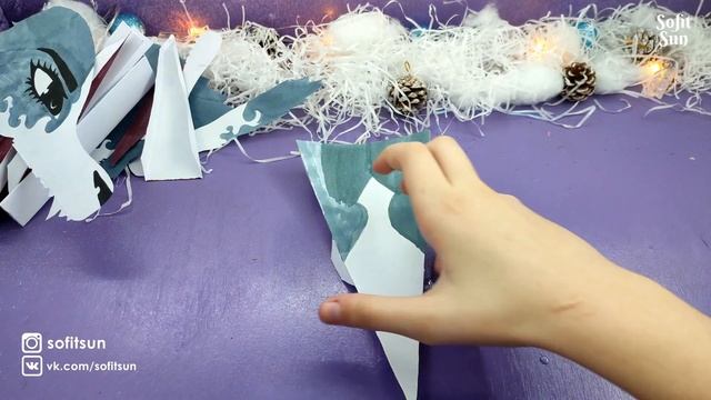 Как сделать дракона Уэнсдэй из бумаги на руку. DIY Sofit Sun смотреть онлайн