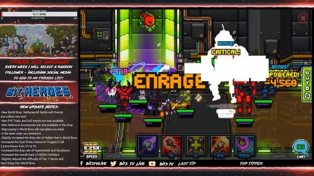 Monday F2P Grinding, Bit Heroes Game смотреть онлайн