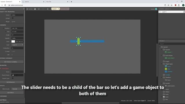 Construct 3 Tutorial : How To Make A Slider Bar With ProUI смотреть онлайн