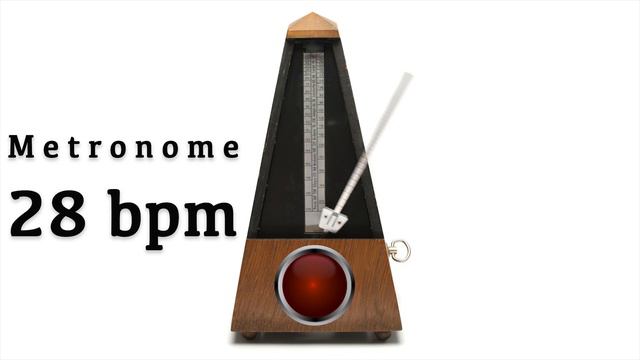 Metronome 28 bpm 🎼 смотреть онлайн