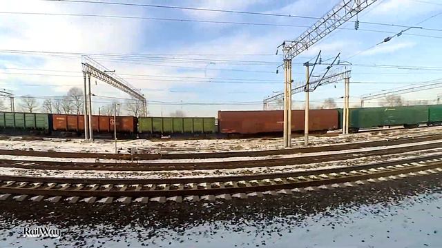By Transsib On EMU Train ER9MK Vladivostok Window View/ Транссиб из окна электропоезда. Владивосток