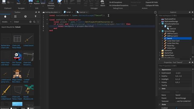 How to create a Local StarterPack Script to give tools to a player смотреть онлайн
