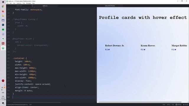Cool Profile Cards With Zoom-in Animation On Hover (HTML & CSS) смотреть онлайн