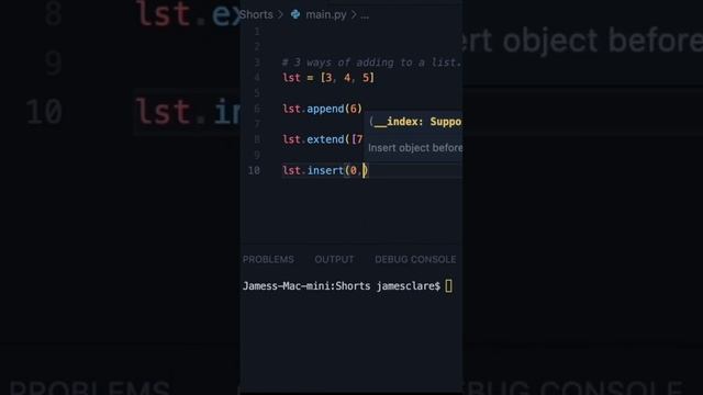 Python - Adding to a list as simply as possible. смотреть онлайн
