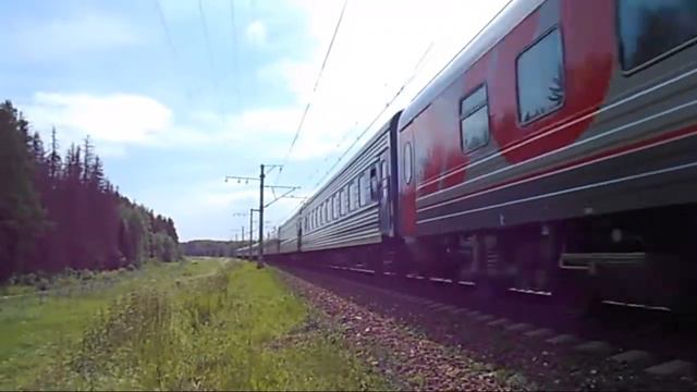 Электровоз ЧС2Т-985 с поездом №259 (Анапа → СПб) смотреть онлайн