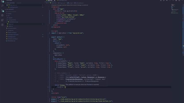Getting Started with Vue using AG Grid смотреть онлайн