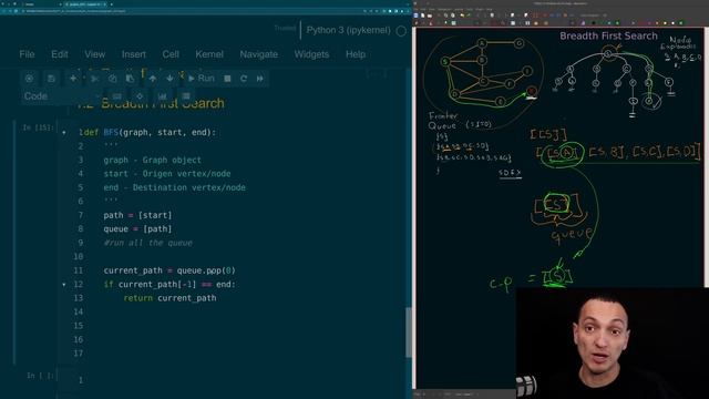 Breadth First Search en Python смотреть онлайн