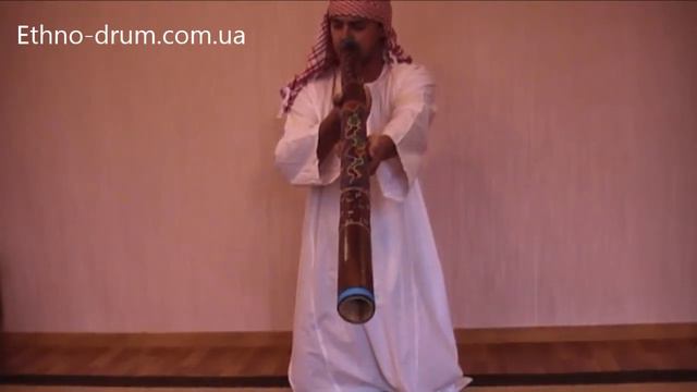 Диджериду бамбуковый, росписной, 120 см. смотреть онлайн