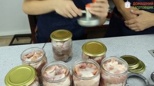 Домашняя тушенка из свинины в автоклаве Заготовщик!