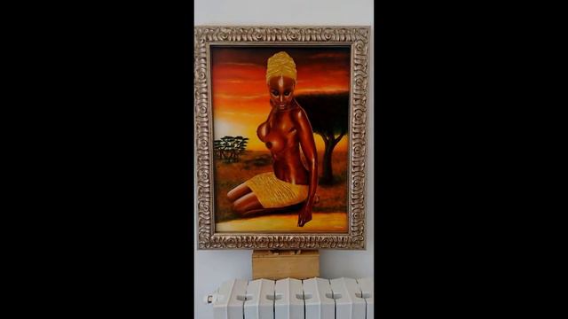 Painting by Francesco de Padova "Savanna babe" смотреть онлайн
