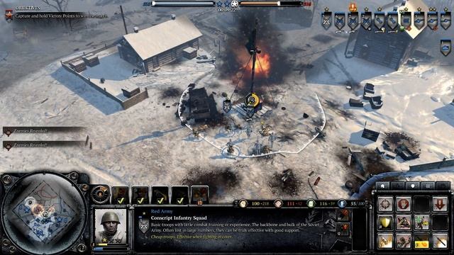 Company of Heroes 2 - Victory at Stalingrad DLC[Hard] mission 5 Winter Storm смотреть онлайн