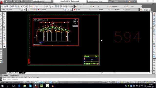 Como fazer escala no AutoCAD utilizando viewport смотреть онлайн