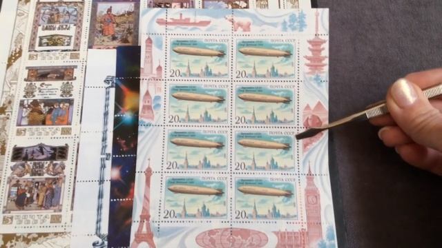 ФИЛАТЕЛИЯ: Малые листы, блоки, есть разновидность, подарок с Украины! Открытка от Александра! смотреть онлайн