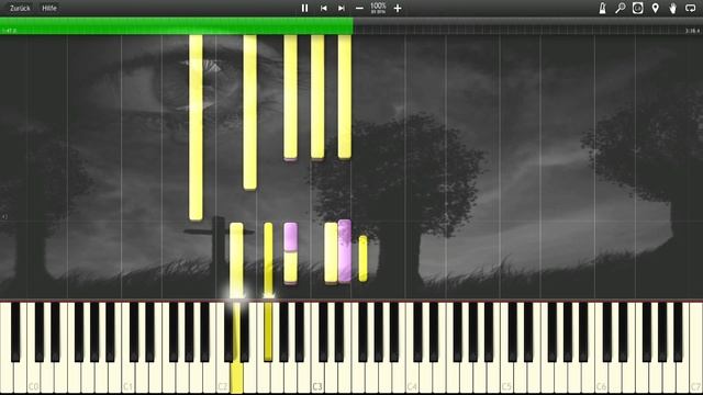 Johnny Cash - Hurt Piano Cover | Synthesia смотреть онлайн