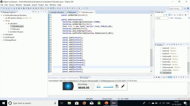 Adding Button in Calculator || Java Project Part-3 || Calculator making project || Android Academy смотреть онлайн
