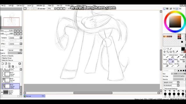 Paint Tool SAI short animation timelapse (tutorial???) смотреть онлайн