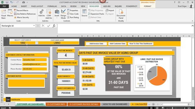 Excel Aged Receivables Dashboard: Summarizing Your Aged Receivable Data смотреть онлайн