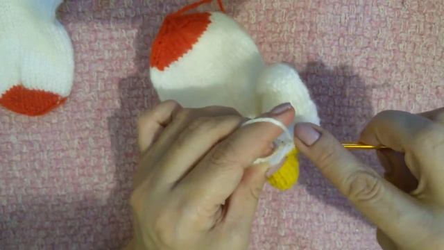 Вязание спицами. Новогодние носочки#2 смотреть онлайн