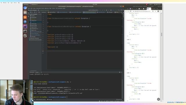 Простенький сайт с авторизацией. Часть 6: обработка ошибок смотреть онлайн