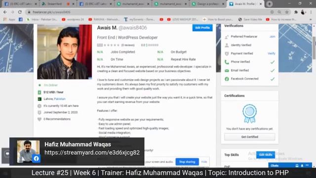 Lec 22 Topic Introduction to PHP Web development in Hindi/Urdu beginner to advanced смотреть онлайн