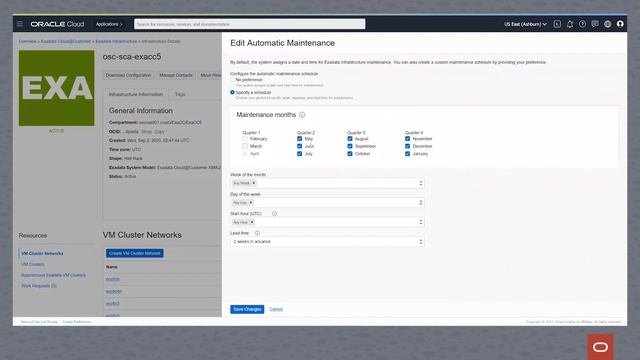 ExaCC: Hardware maintenance schedules on Exadata Cloud @ Customer смотреть онлайн