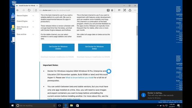 017 Pre requisite Docker on Windows 10 64bit3m 43s смотреть онлайн