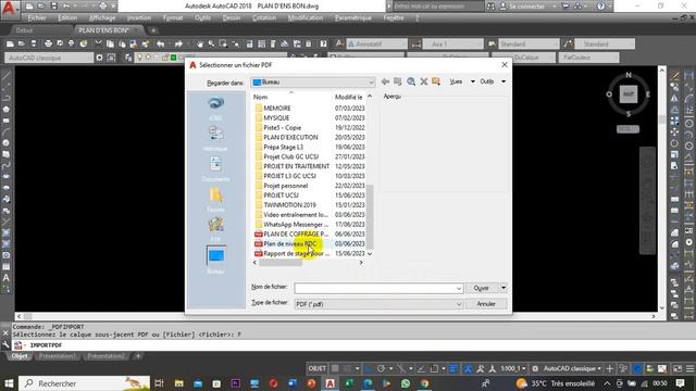 Comment importer un fichier PDF sur Autocad смотреть онлайн