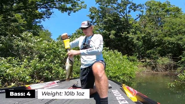 Easy Summer Pattern To Catch Bass All Day Long | Shallow Vs. Offshore Challenge смотреть онлайн