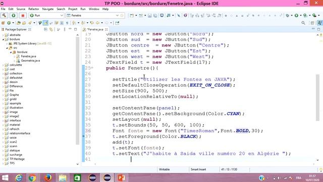 La Classe Font en JAVA: utiliser les polices pour afficher ou saisir un texte смотреть онлайн