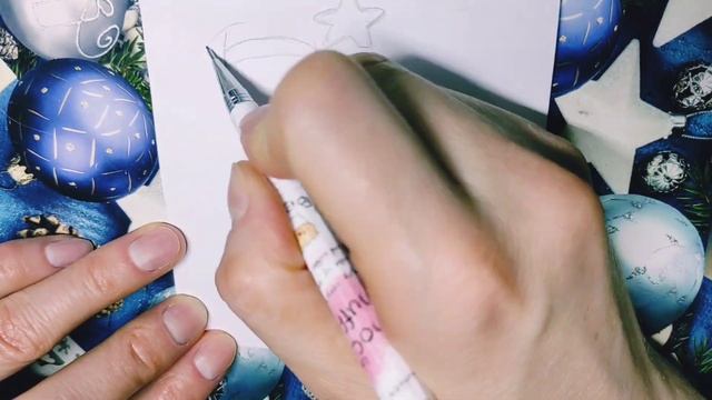 Новогодний рисунок ? Дед Мороз и Ёлка ?Простые рисунки смотреть онлайн