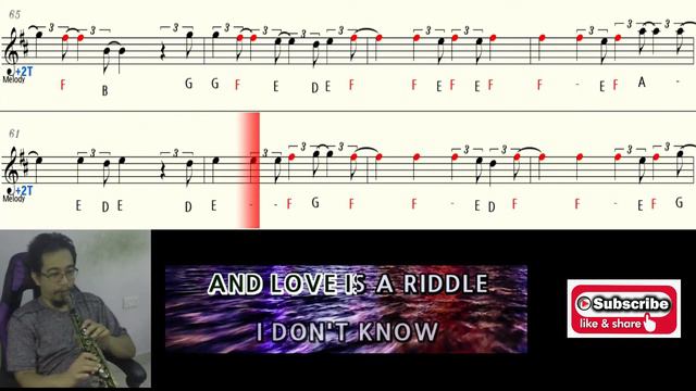 CC THE SHOW lenka saxophone soprano flute instrumental letter notes + backing track смотреть онлайн