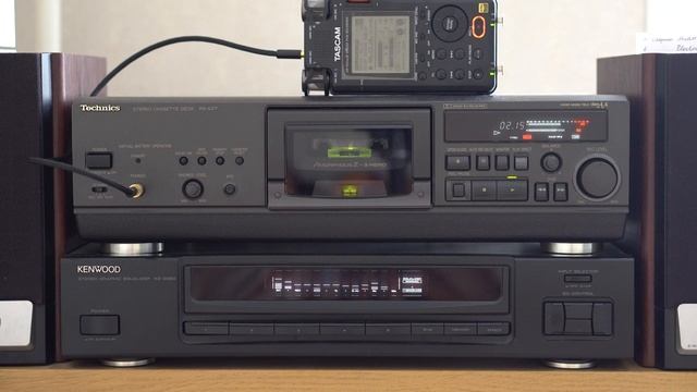 Technics RS-AZ7 Demo. From Tape To Tascam DR-100MKIII Linear PCM Recorder. Newretrowave.