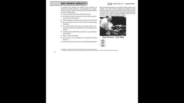 ? 2014 Infiniti Q50 Hybrid - Service & Maintenance Guide - PDF Manual (48 Pages) - Free Auto Repa. смотреть онлайн