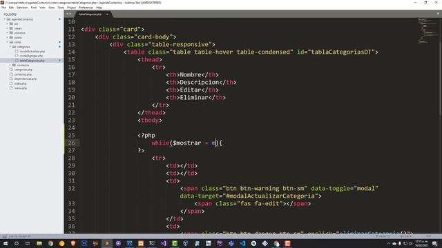 Agenda de contactos con php y mysql | Mostrar datos de categorías. Cap 10 смотреть онлайн