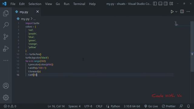python program to make a color hexagon 3D picture. #python #tkinter #pythontutorial смотреть онлайн