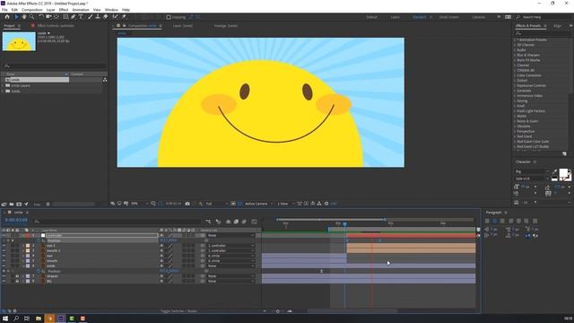 Smile Animation in After Effects Tutorial смотреть онлайн