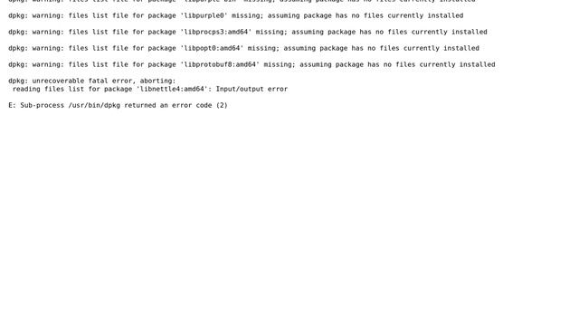 Ubuntu: Running sudo apt-get upgrade error смотреть онлайн