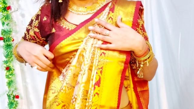 KANJEEVARAM SILK SAREE DRAPING PERFECTLY|BEGINNERS SAREE DRAPING TUTORIAL|STEP BY STEP|HINDI смотреть онлайн