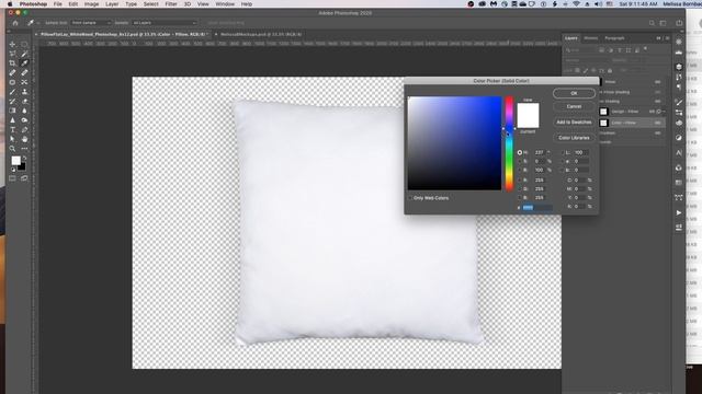 Photoshop Tutorial - FlatLay Throw Pillow Mockup смотреть онлайн