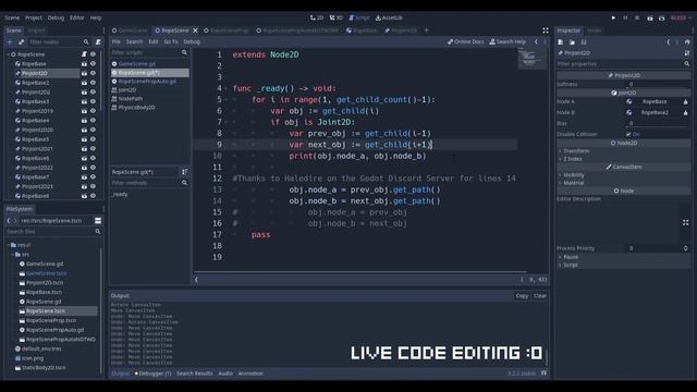 How to make a Rope in Godot смотреть онлайн