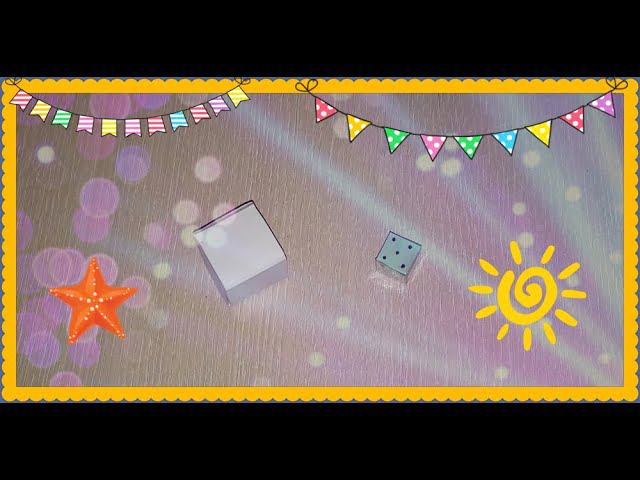 Объемный кубик из бумаги/кубик для настольной игры смотреть онлайн