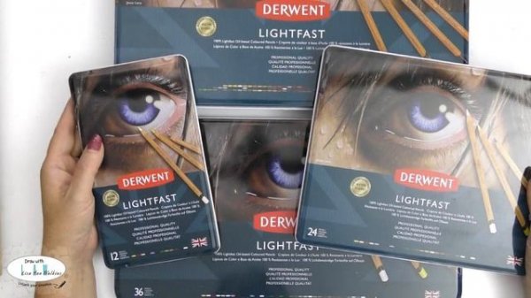 Comparing Derwent Pencils - Drawing  - Lightfast  Chromaflow